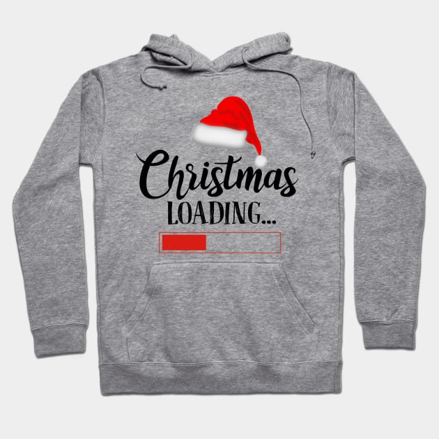 Christmas Loading T-shirt Hoodie by kimmygoderteart